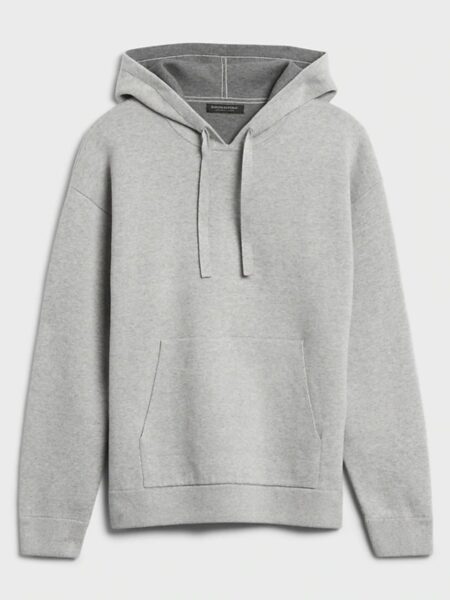 image of a grey sweater hoodie