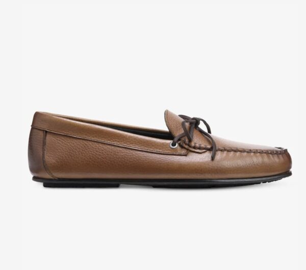 image of a brown camp moc loafer shoe