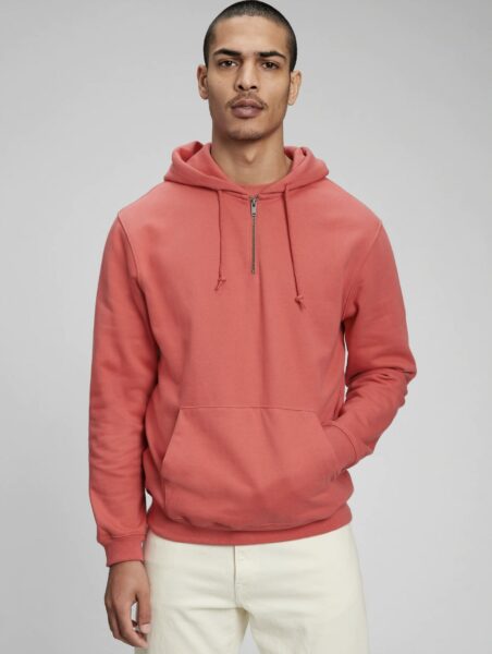 image of a light red hoodie sweater