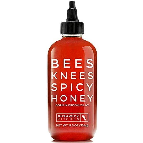 image of a bottle of spicy honey