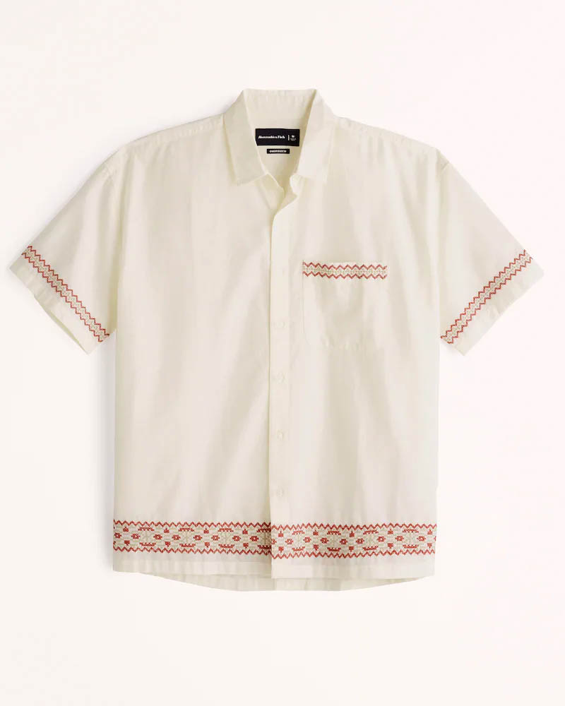 image of a short sleeve button up shirt