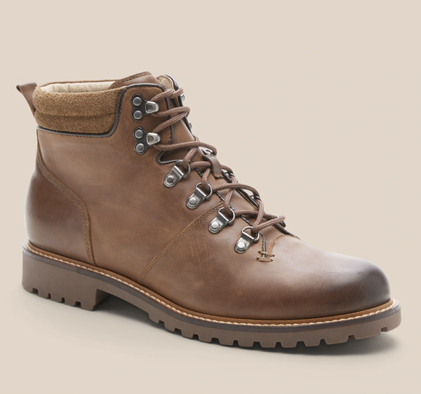 image of a brown high top leather boot