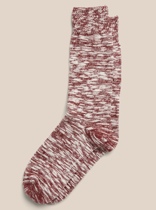 image of cotton slub socks
