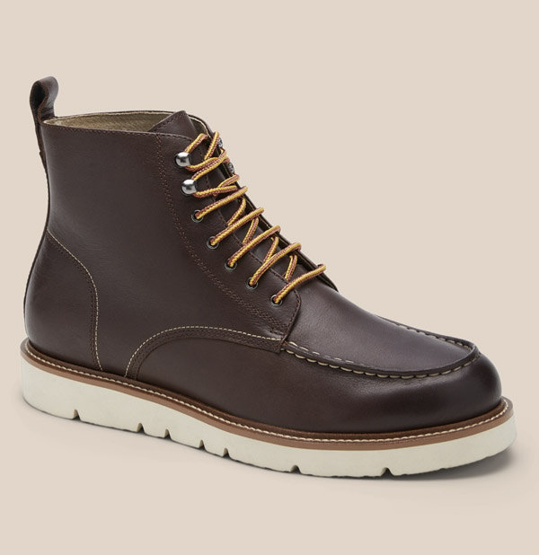 image of dark brown leather boot