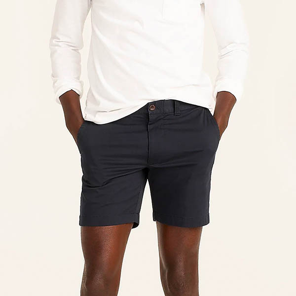 image of black chino shorts