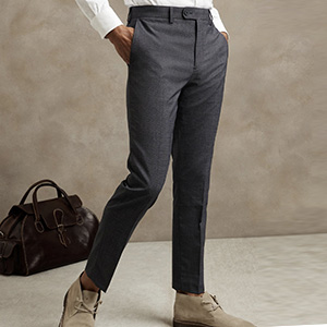image of dark grey trouser pants
