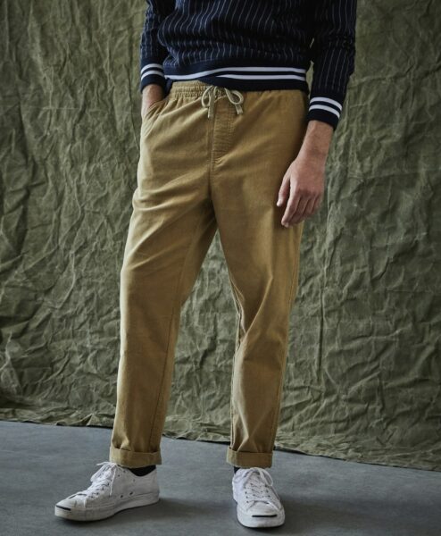 image of khaki drawstring pant from Todd Snyder