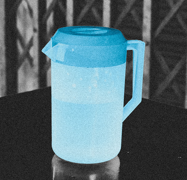 pitcher of water
