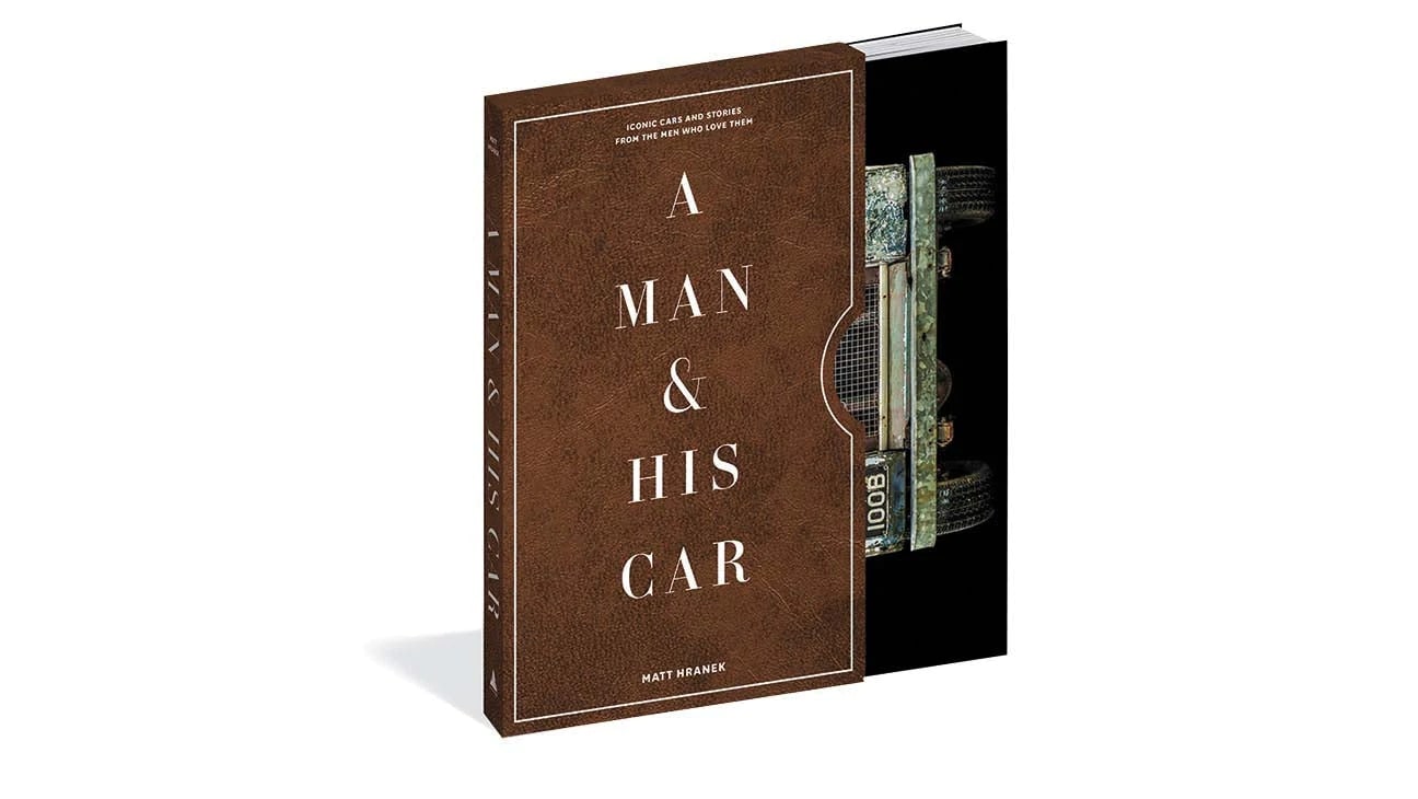 image of a man and his car coffee table book