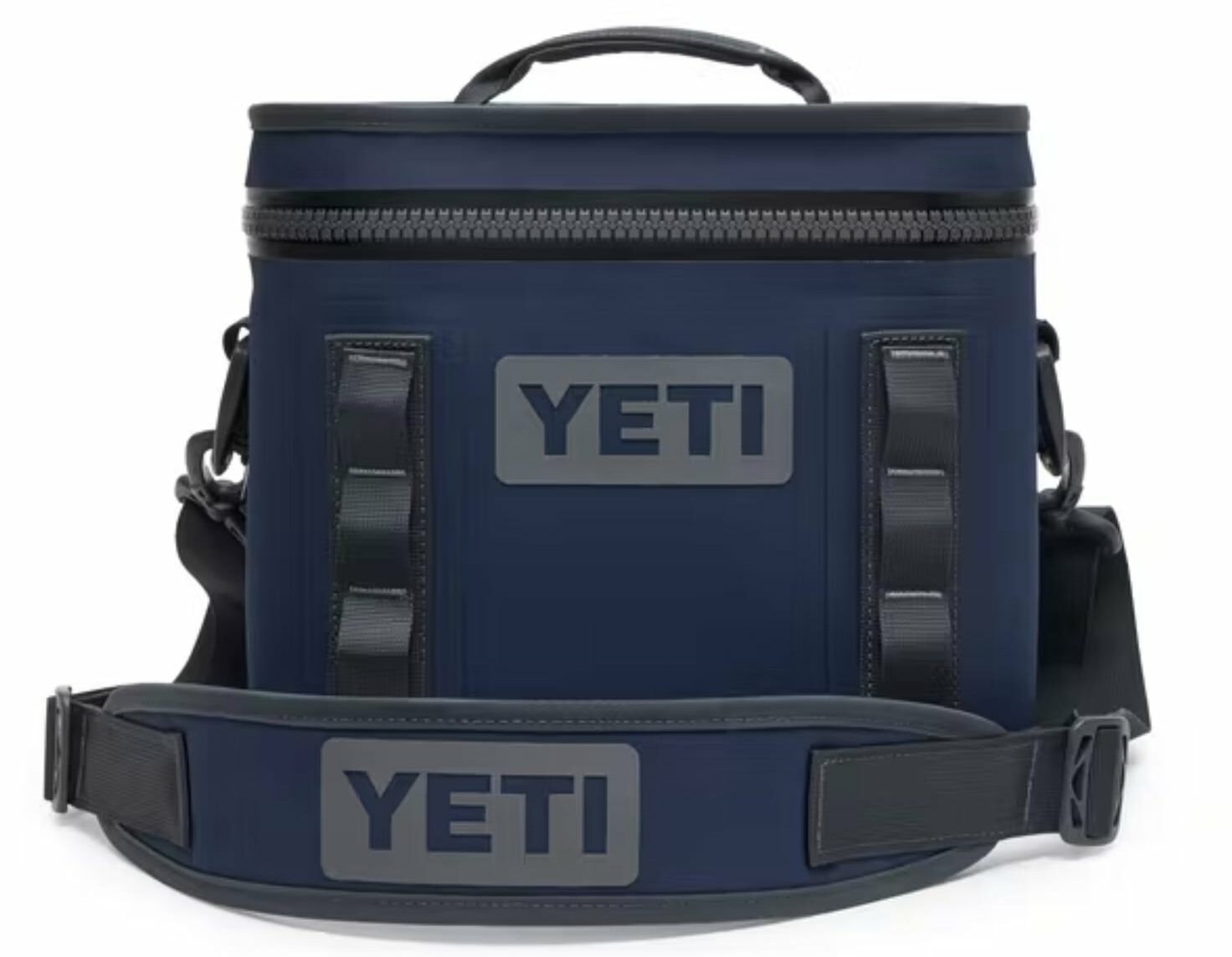 image of a navy blue yeti cooler
