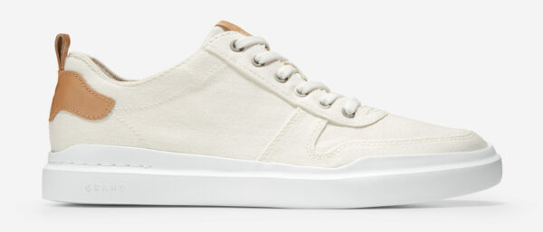 image of a low top white sneaker shoe