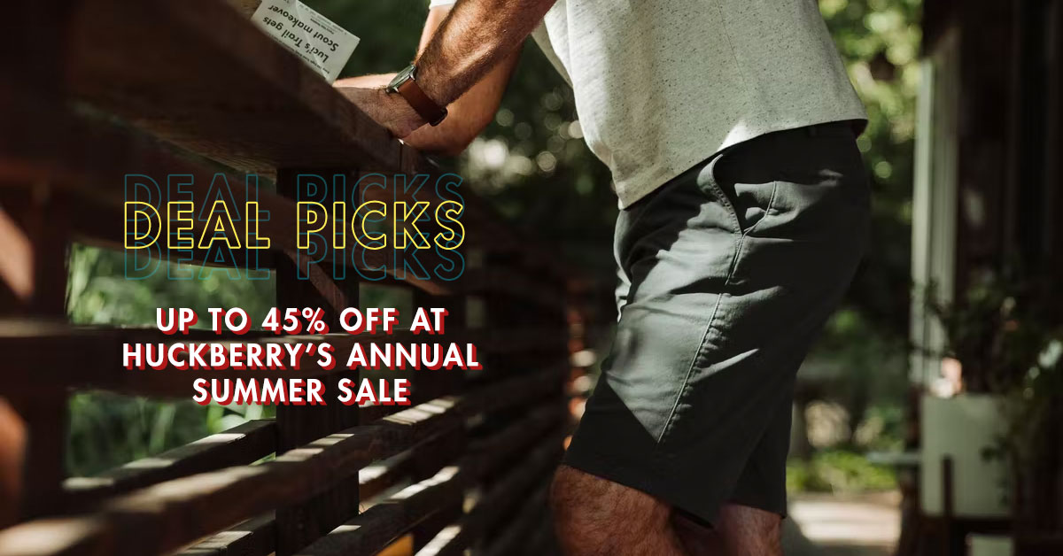 Deal Picks: Up to 45% Off at Huckberry During Their Annual Summer Sale