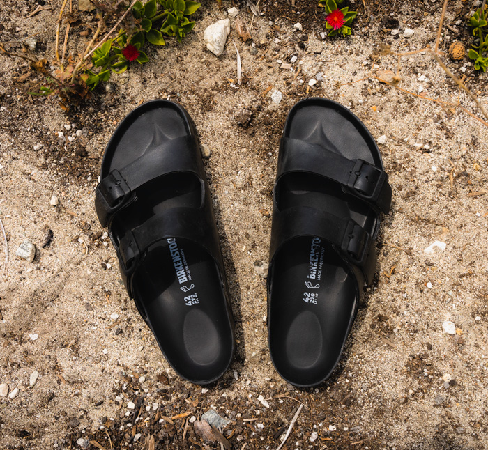 black eva birkenstock sandals