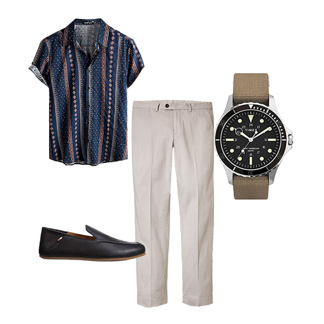 summer work outfit for men