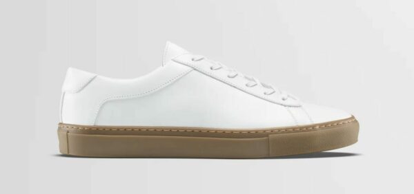 image of a white gum sole shoe