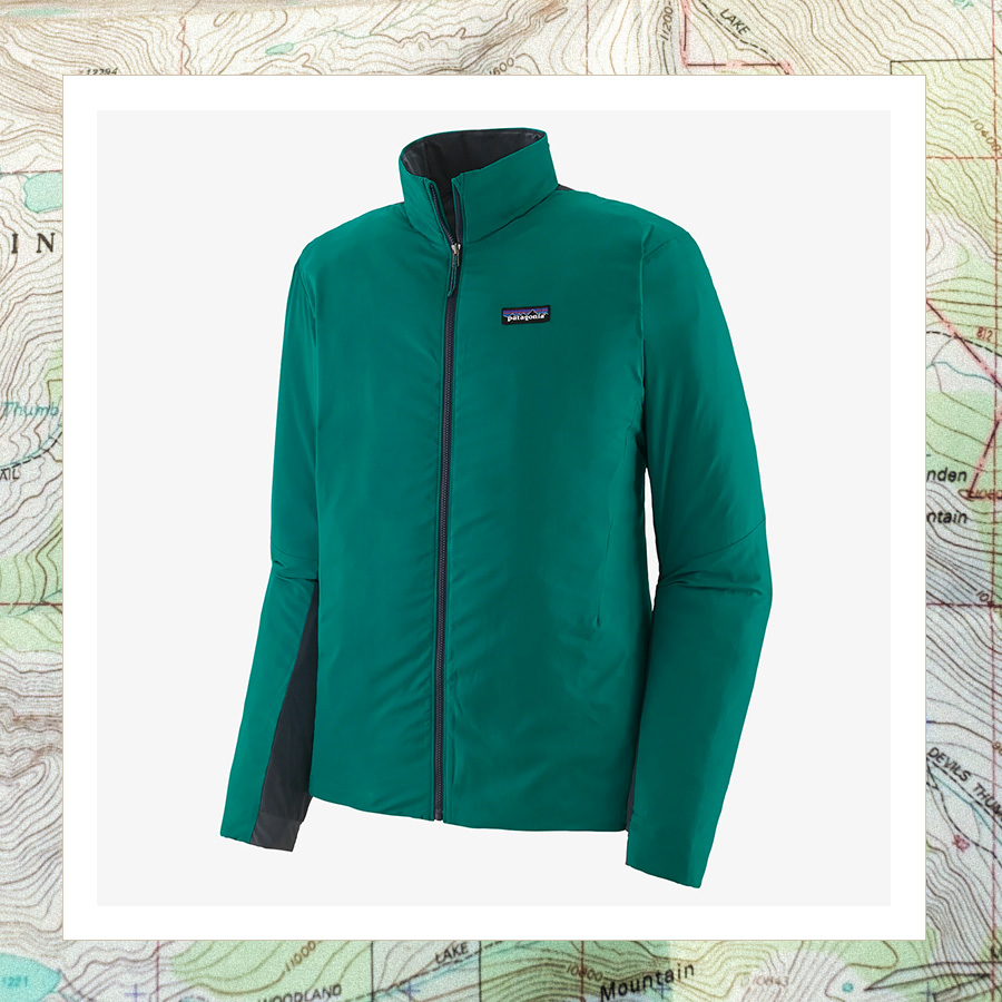 image of a long sleeve green jacket