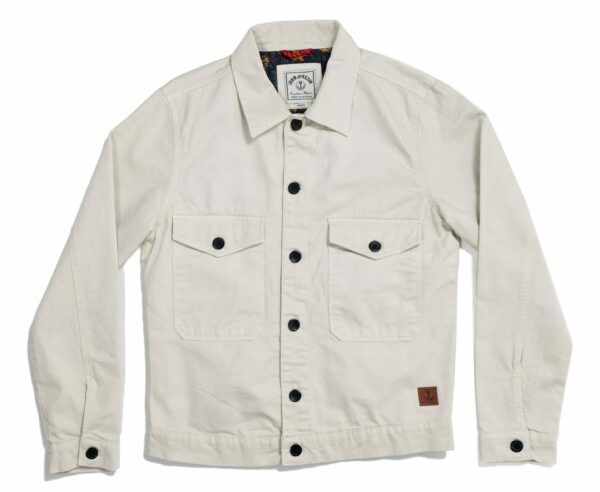 image of a white long sleeve button down shirt