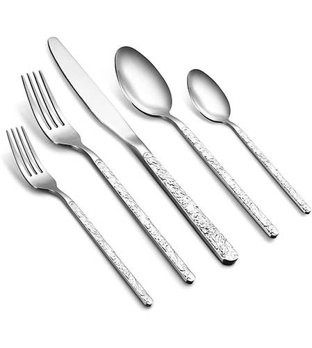 image of stainless steel flatware set