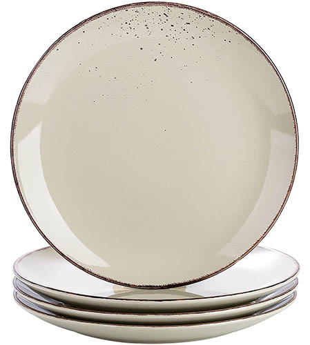image of a set of four dining plates