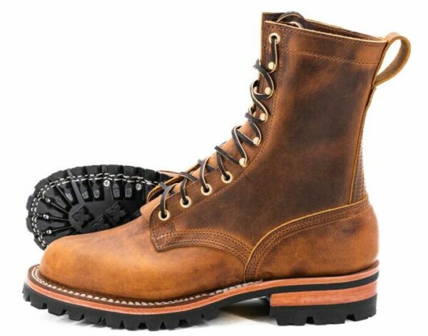 image of brown lace up boot