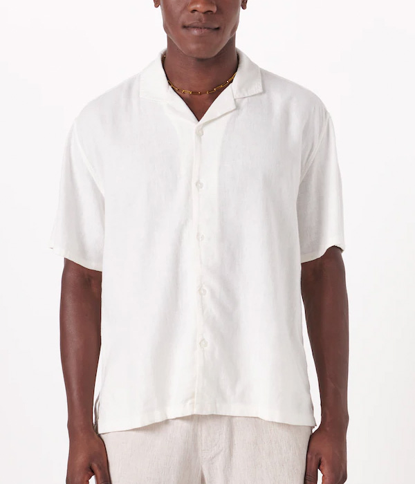 image of a white linen shirt