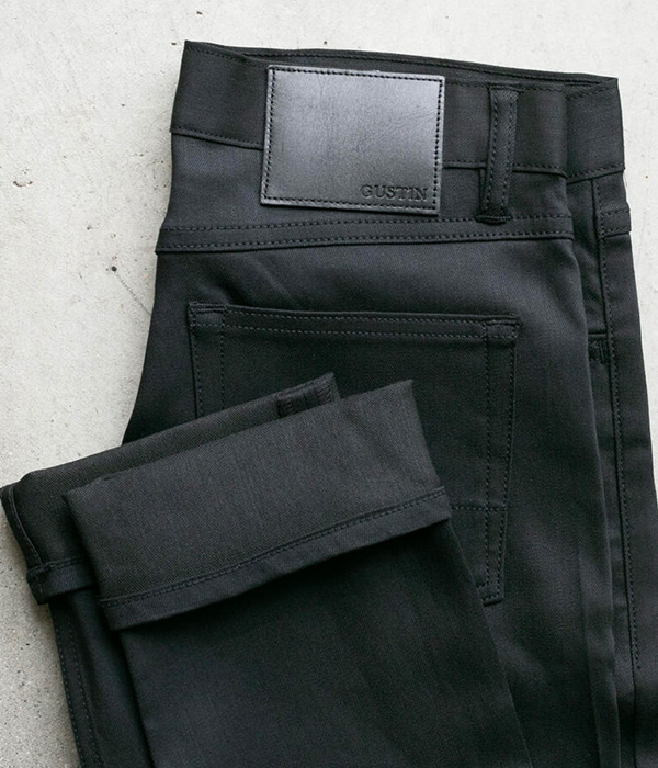 image of black stretch jeans