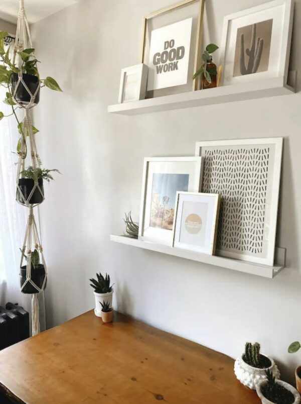 image of picture ledge shelves