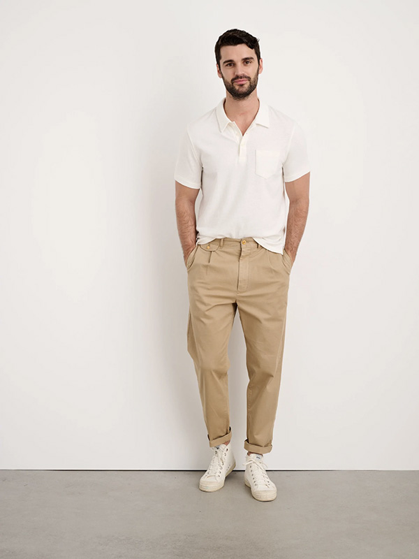 men's alex mill pleated pants