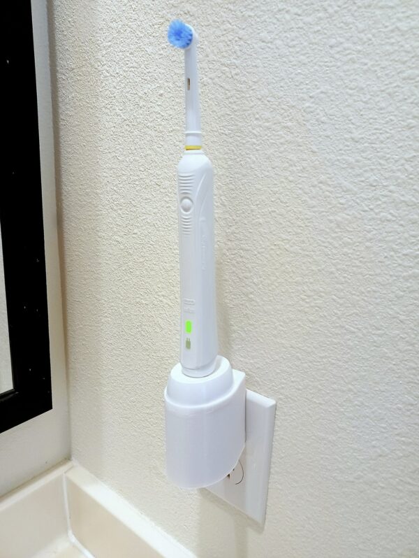 image of wall mounted toothbrush holder