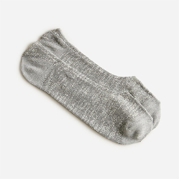 image of grey no show socks