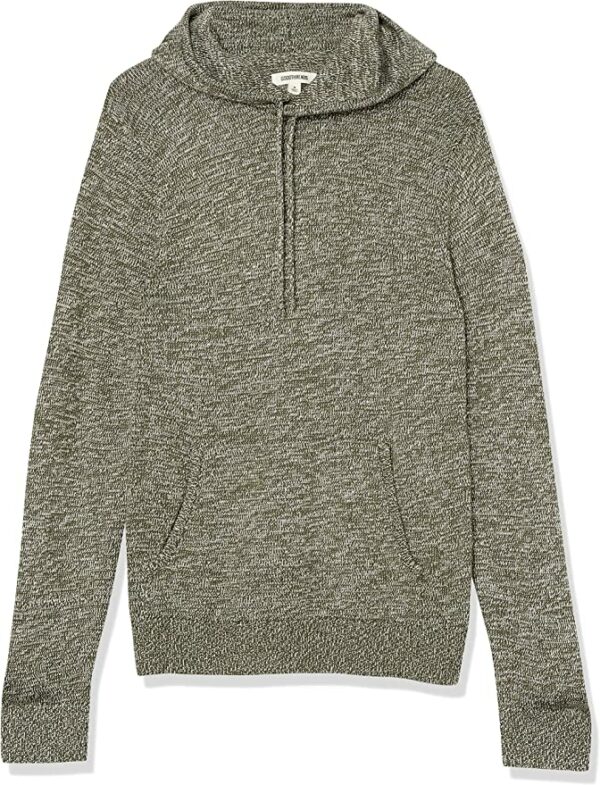 grey long sleeve hoodie sweater
