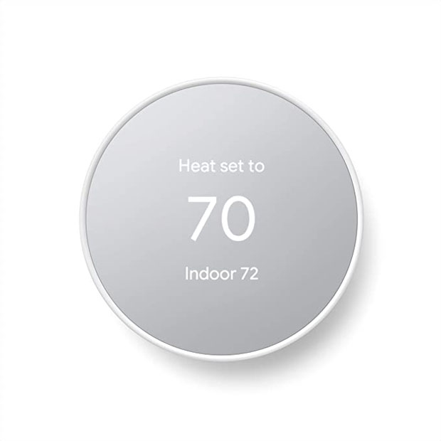 a google nest home thermostat device
