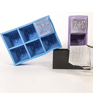 customizable silicone ice tray for cocktail beverages