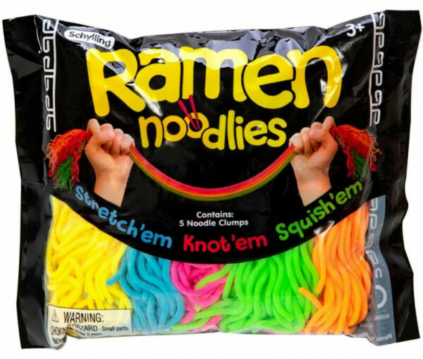 a rubber ramen noodle toy item