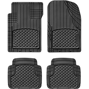a set of all weather trim to fit floor mats for car