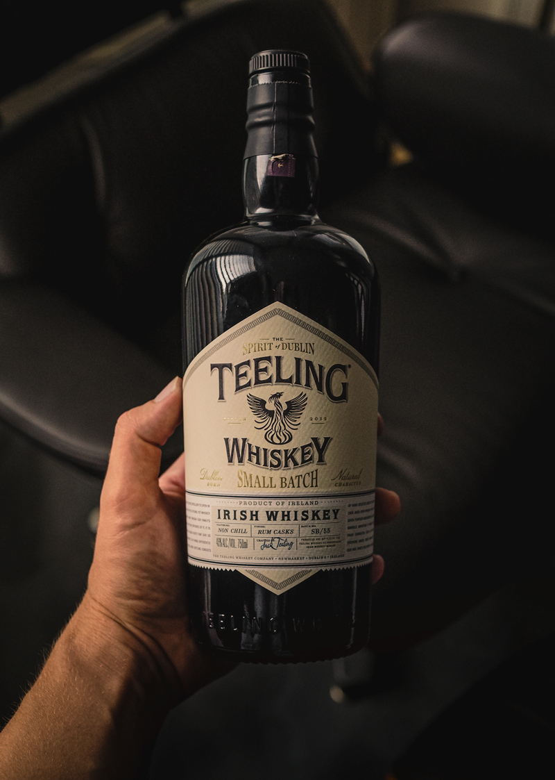 bottle of teeling irish whiskey