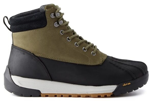 an all weather high top lace up boot
