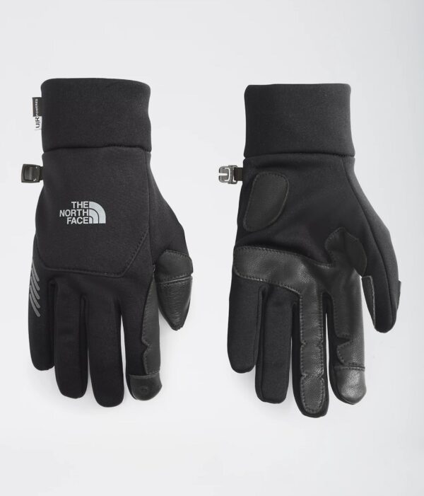 a pair of black water resistant gloves