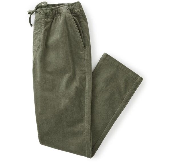 pantaloni cu șnur verde măsliniu