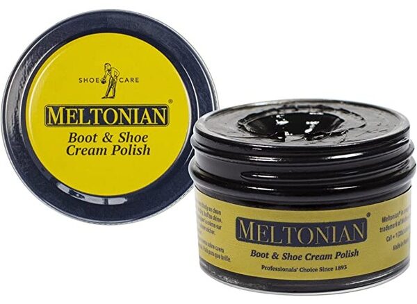 a jar of meltonian boot and shoe cream polish