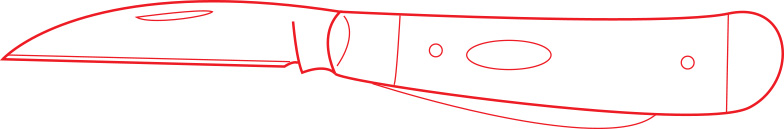 Diagrama tipului de cuțit Wharncliffe