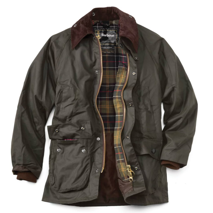 barbour bedale waxed canvas jacket