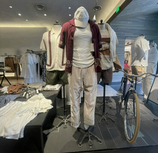  a retail clothing display