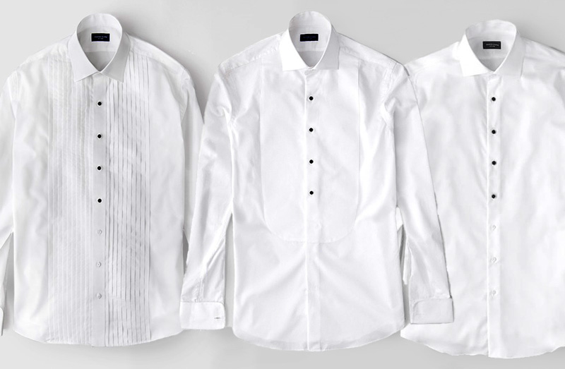 types of tuxedo shirts