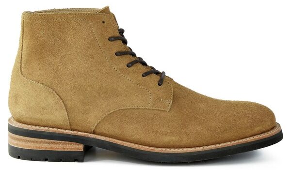 a suede lace up boot
