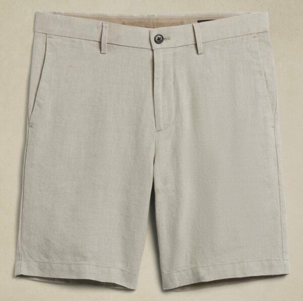 nine inch linen shorts