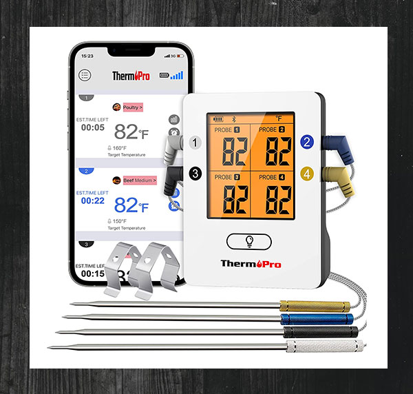 a wireless meat thermometer