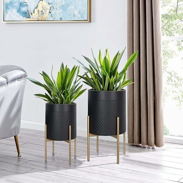 set of two indoor outdoor planters for plants