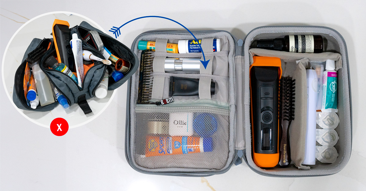 Yes You Should Switch to a Cheap Hard sided Travel Toiletries Kit How And What To Pack Primer