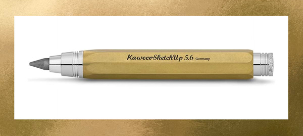 a brass pencil from kaweco